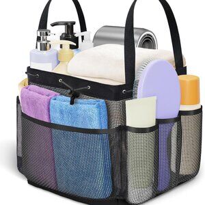 Large Mesh Shower Caddy Portable with Drawstring- BNWT